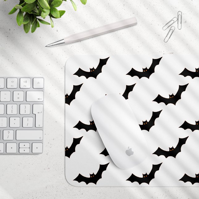 Halloween, Pattern Of Bats, Trick Or Treat, Boo Mouse Pad (Creator Uploaded)
