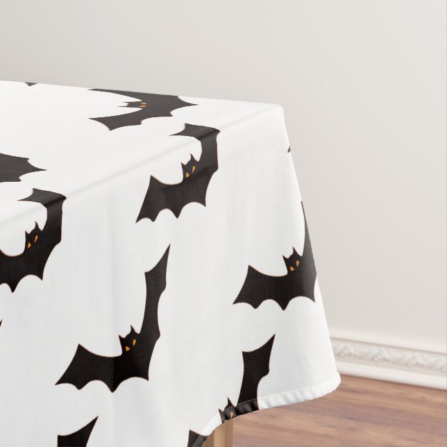 Halloween, Pattern Of Bats, Trick Or Treat, Boo Tablecloth (In Situ)