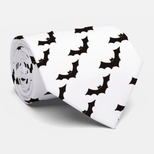 Halloween, Pattern Of Bats, Trick Or Treat, Boo Tie
