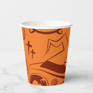 Halloween pattern paper cups