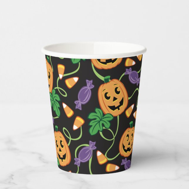HALLOWEEN PATTERN PAPER CUPS (Left)