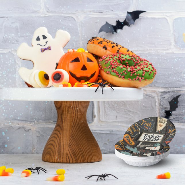 Halloween Pattern Paper Plate (Creator Uploaded)