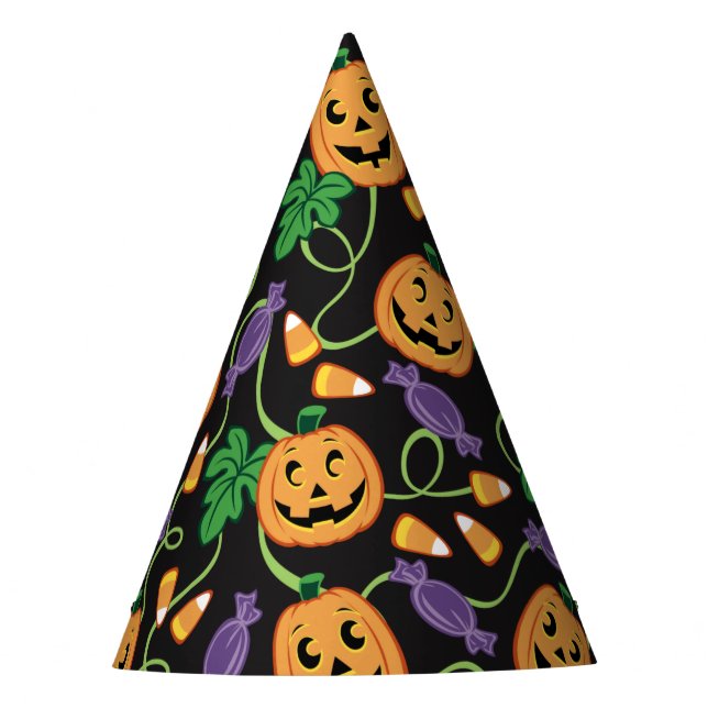 HALLOWEEN PATTERN PARTY HAT (Front)