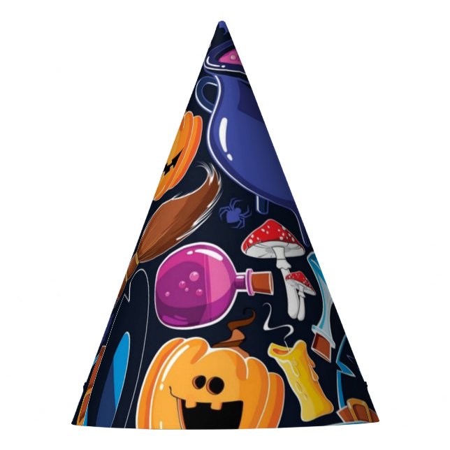 Halloween pattern party hat (Front)