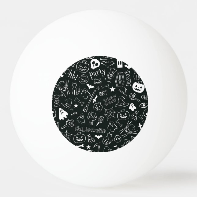 Halloween Pattern Ping Pong Ball (Front)