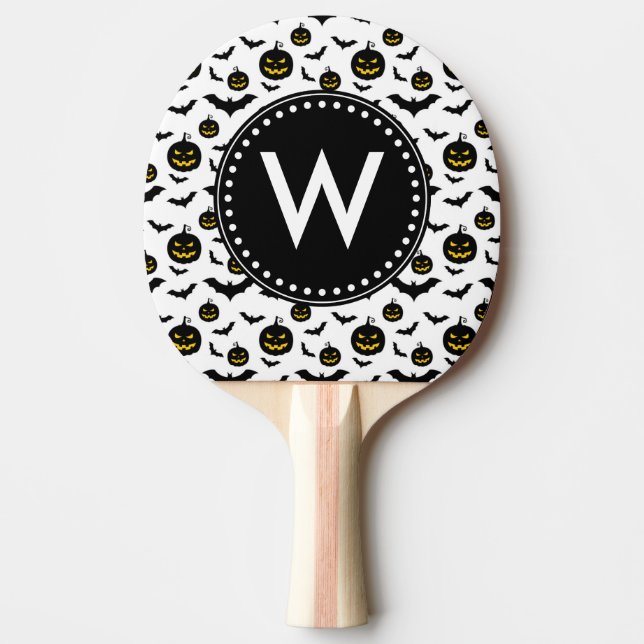 Halloween Pattern Ping Pong Paddle (Front)