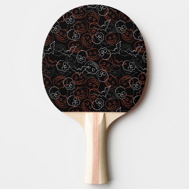 Halloween Pattern Ping Pong Paddle (Front)