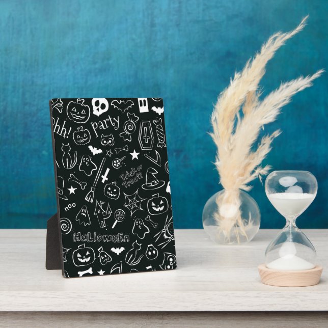 Halloween Pattern Plaque (Side)