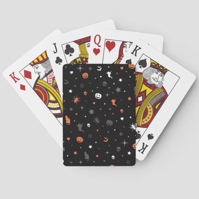 Halloween pattern playing cards (Back)