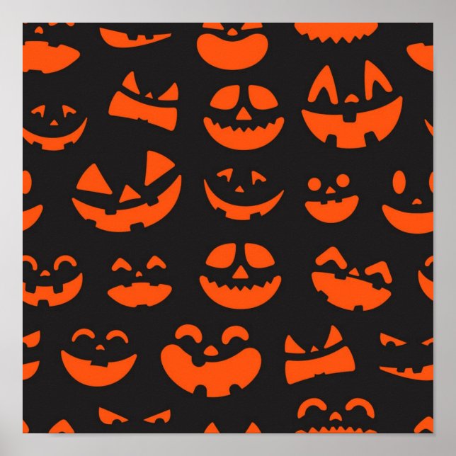 Halloween pattern poster (Front)