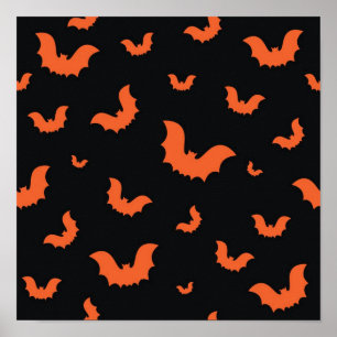 Halloween pattern poster