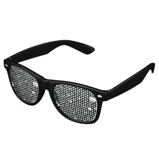 Halloween Pattern Retro Sunglasses (Angled)