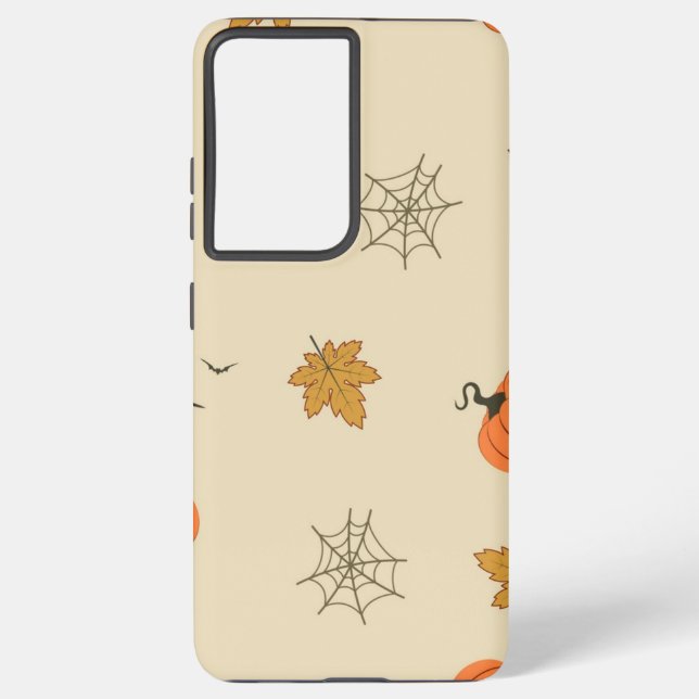 Halloween pattern samsung galaxy s21 ultra case (Back)