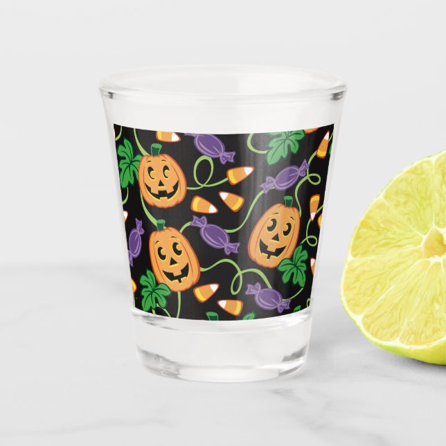 HALLOWEEN PATTERN SHOT GLASS (Front)