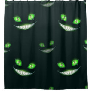 Halloween pattern shower curtain