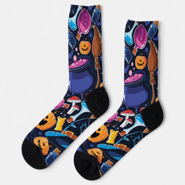 Halloween pattern socks (Left)