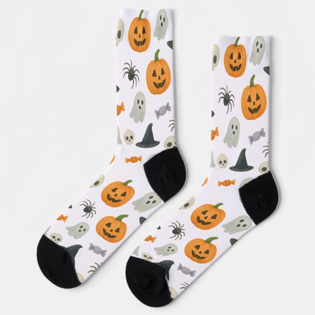 Halloween pattern socks (Left)