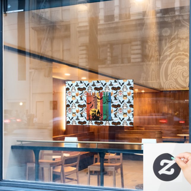 Halloween pattern. Spooky and cute (Cafe Window)