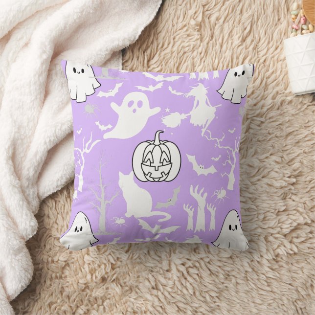 Halloween pattern. Spooky and cute.b Cushion (Blanket)