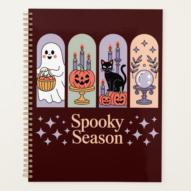 Halloween Pattern Spooky Season Planner (Front)