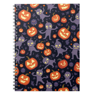 Halloween Pattern Square Note Notebook