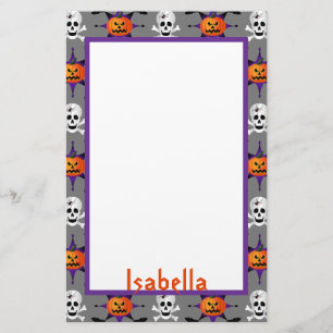 Halloween Pattern Stationery