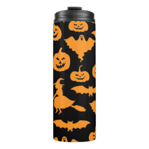 Halloween pattern thermal tumbler