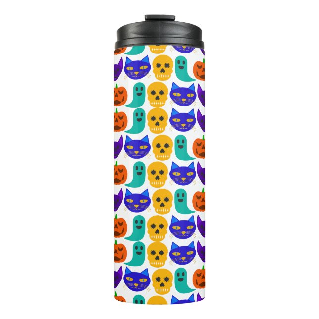 Halloween Pattern Thermal Tumbler (Front)