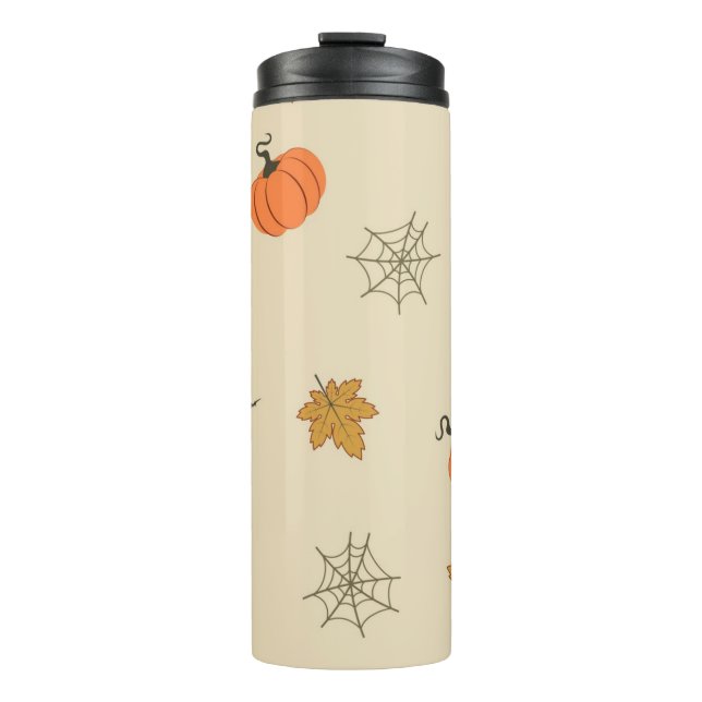 Halloween pattern thermal tumbler (Front)