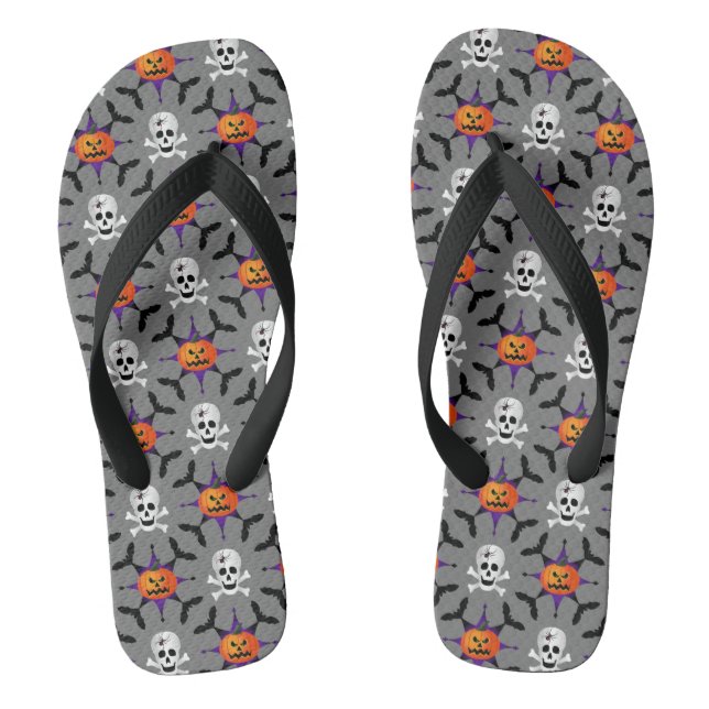 Halloween Pattern Thongs (Footbed)