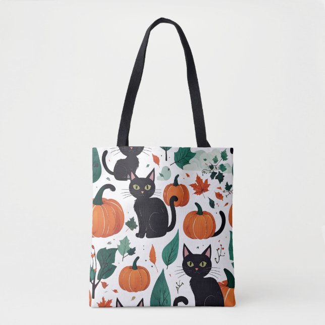Halloween Pattern Tote Bag (Front)