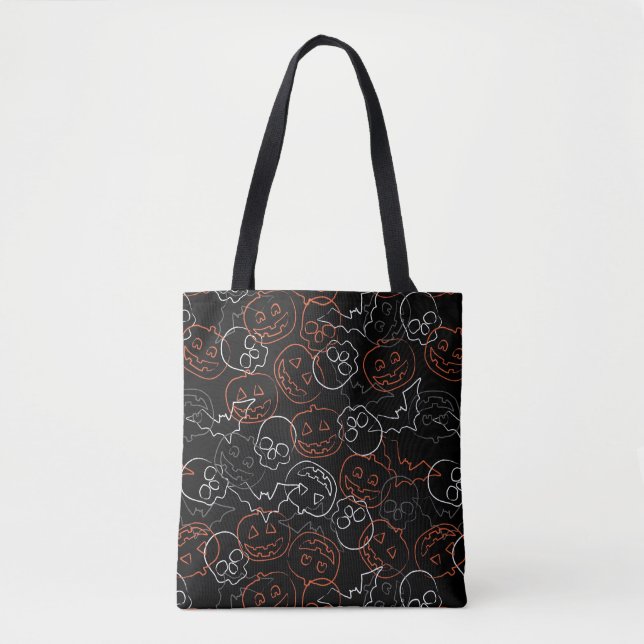 Halloween Pattern Tote Bag (Front)