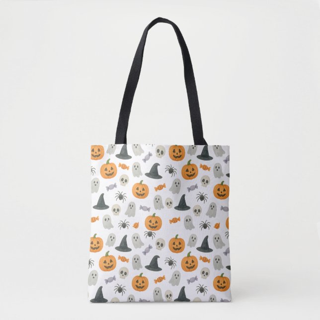 Halloween pattern tote bag (Front)