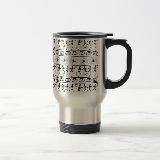 Halloween pattern travel mug