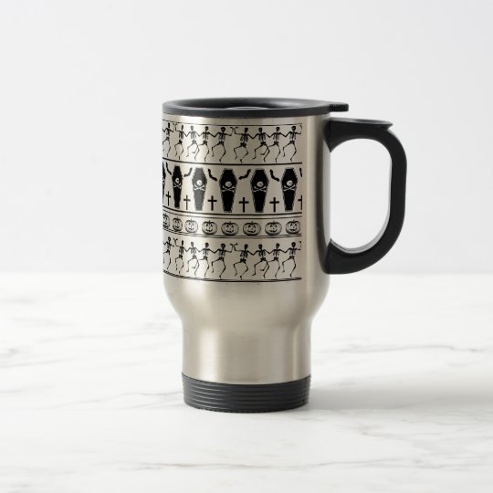 Halloween pattern travel mug