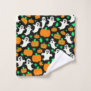 Halloween Pattern Wash Cloth