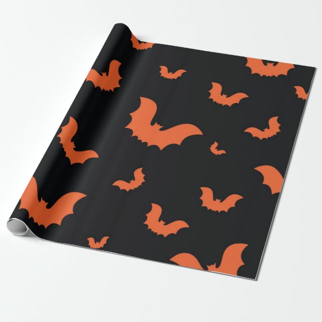 Halloween pattern wrapping paper (Unrolled)