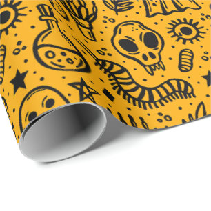 Halloween pattern. wrapping paper