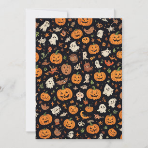 Halloween-patterned card