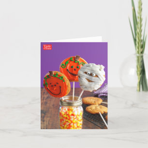Halloween Peanut Butter Cookie Pops Card