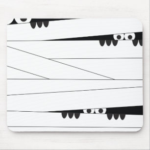 Halloween Peeking Mummy Mouse Pad