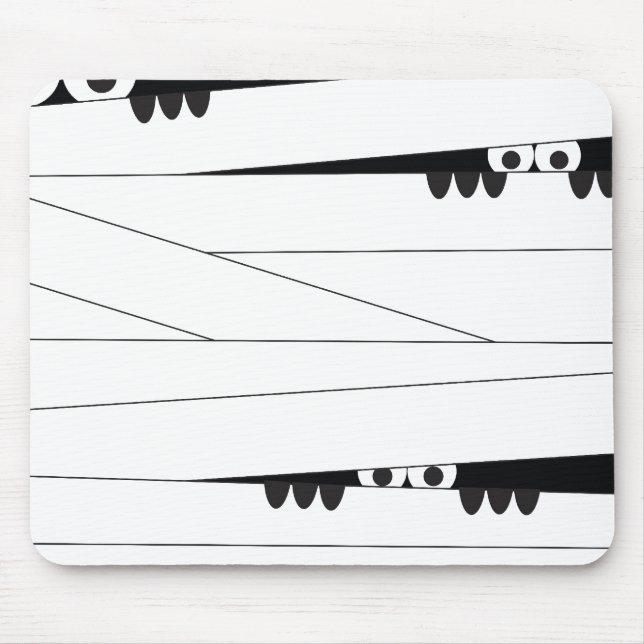 Halloween Peeking Mummy Mouse Pad (Front)