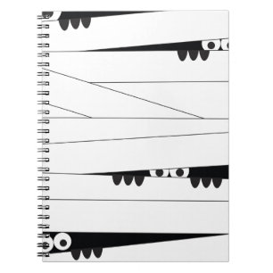 Halloween Peeking Mummy Notebook