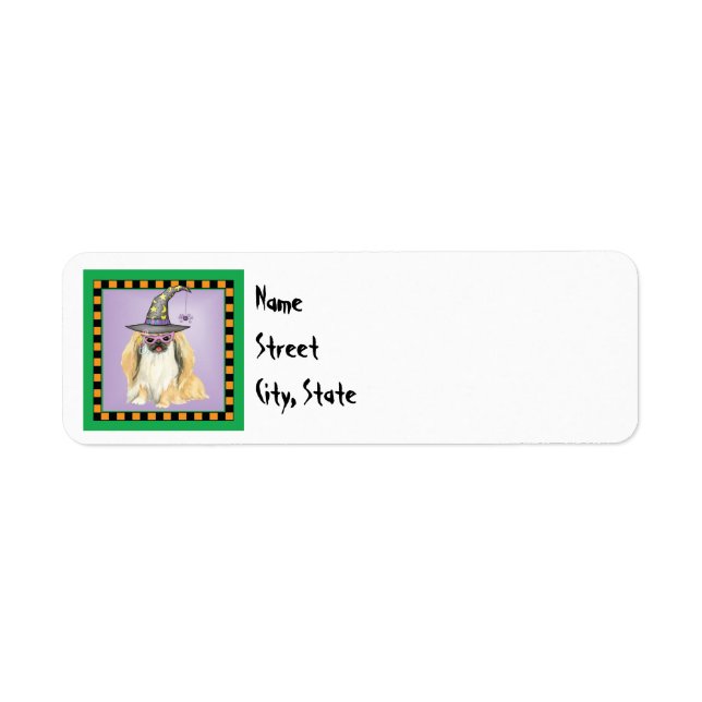 Halloween Pekingese Label Return Address Label (Front)