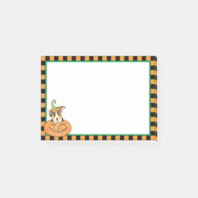 Halloween Pembroke Welsh Corgi Post-it Notes (Front)