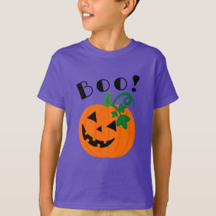 Halloween Personalised Jack O Lantern Boo  T-Shirt
