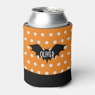 Halloween personalised trick or treat monogram can cooler