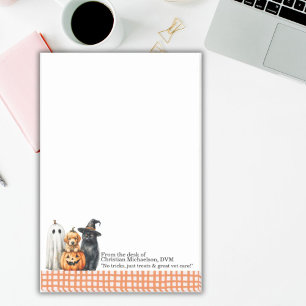 Halloween Pets Veterinary Custom Name Post-it Notes