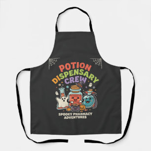 Halloween Pharmacy Potion Crew Apron