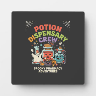 Halloween Pharmacy Potion Crew Plaque
